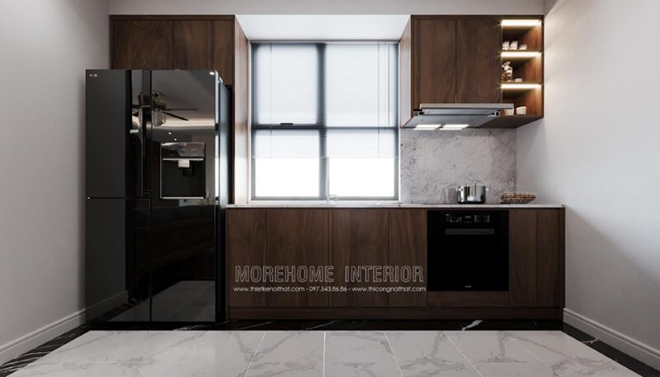 20+ Mẫu thiết kế tủ bếp chung cư đẹp cao cấp, hiện đại